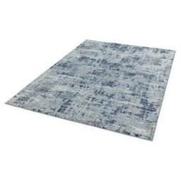 Abstract Blue Modern Abstract Easy To Clean Rug For Living Room Bedroom And Dining Room-240Cm X 340Cm - thumbnail 2