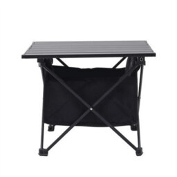 L-Black 68X45X40 Cm Portable Camping Table Folding Beach Table For Camping Hiking Outdoor Picnic Bbq