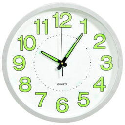 Walplus Luminous Wall Clock White 30 Cm - thumbnail 1