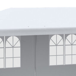 Outsunny 6M X 3M Garden Gazebo Marquee Canopy Party Tent Canopy Patio White - thumbnail 8
