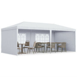 Outsunny 6M X 3M Garden Gazebo Marquee Canopy Party Tent Canopy Patio White - thumbnail 2