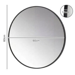 Yezi Wall Mirror Round Mirror Tempered Glass Bathroom - thumbnail 4