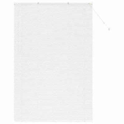 Berkfield Modern Window Blind With Curtains Manual White Aluminium
