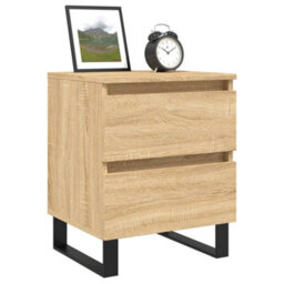 Berkfield Elegant Bedside Cabinet Sonoma Oak 40X35X50 Cm Engineered Wood - thumbnail 3