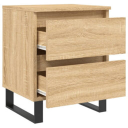 Berkfield Elegant Bedside Cabinet Sonoma Oak 40X35X50 Cm Engineered Wood - thumbnail 6