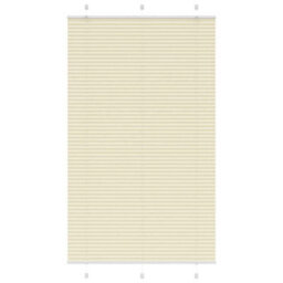Berkfield Pleated Blind Cream 120X200 Cm Fabric Width 119.4 Cm Polyester - thumbnail 1