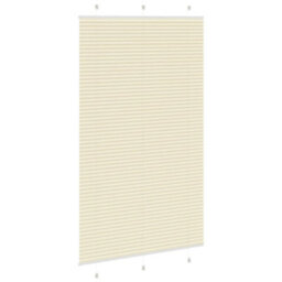 Berkfield Pleated Blind Cream 120X200 Cm Fabric Width 119.4 Cm Polyester - thumbnail 4
