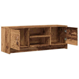 Berkfield Durable Tv Cabinet Old Wood 102X30X37.5 Cm Engineered Wood - thumbnail 7