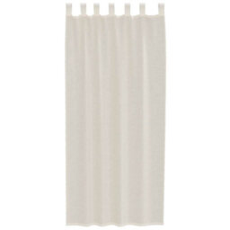 Berkfield Voile Curtains With Tab Top 2 Pcs Cream - thumbnail 4