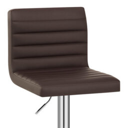 Atlantic Mint Bar Stool Brown And Chrome Leg In Stock - thumbnail 5