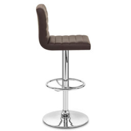 Atlantic Mint Bar Stool Brown And Chrome Leg In Stock - thumbnail 4