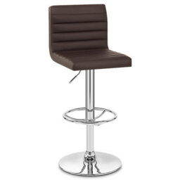 Atlantic Mint Bar Stool Brown And Chrome Leg In Stock - thumbnail 3