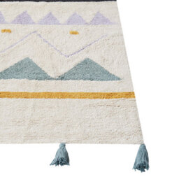 Beliani Kids Rug Zaysan Green 140 X 200 Cm Cotton - thumbnail 5