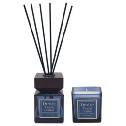 Bravich Tuscan Leather Jar Candle & Reed Diffuser Gift Set - thumbnail 2