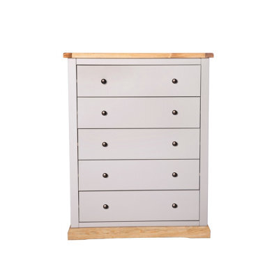 Cabinet Bits Bomporto 5 Drawer Chest Of Drawers Brass Knob - image 1