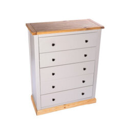 Cabinet Bits Bomporto 5 Drawer Chest Of Drawers Brass Knob - thumbnail 3