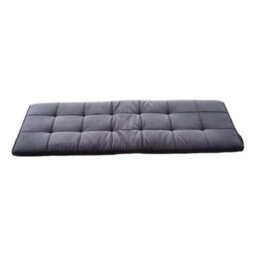 Living And Home Drak Grey Flannel Bed Backrest Cushion With Removable Cover 180Cm W X 6Cm D X 60Cm H - thumbnail 3