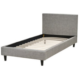 Wyld And Coco Novabed Eu Single Panel Bed 3Ft Light Grey Fabric With Removable Zip-Out Cover - thumbnail 4