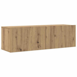 Berkfield Wall Mounted Tv Cabinets 8 Pcs Artisan Oak Engineered Wood - thumbnail 4
