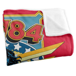 DC comics Wonder Woman Stand Tall Silky Supersoft Blanket Red (One Size) - thumbnail 2