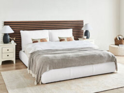 Beliani Bed Boucle Vinay 160 X 200 Cm (Eu King Size) White - thumbnail 2