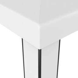 Berkfield Durable Gazebo With Double Roof 3X3 M White - thumbnail 3
