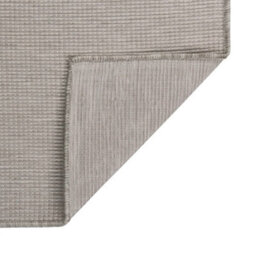Berkfield Durable Outdoor Flatweave Rug 100X200 Cm Taupe