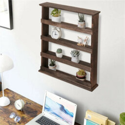 4 Tiers Wooden Spice Rack Storage Shelves - thumbnail 3