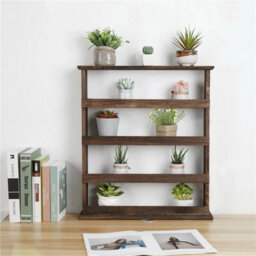 4 Tiers Wooden Spice Rack Storage Shelves - thumbnail 1