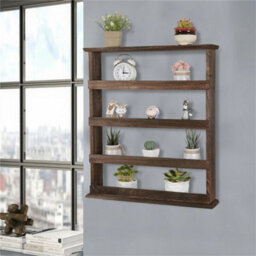 4 Tiers Wooden Spice Rack Storage Shelves - thumbnail 5