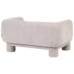 Beliani Dark Beige Curved 3-Seater Sofa Loveseat And Armchair Set - thumbnail 8