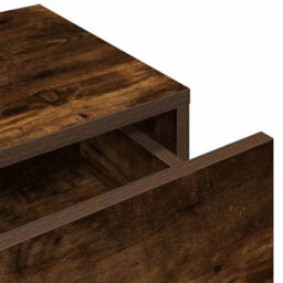 Berkfield Wall Shelf With Drawers Smoked Oak 80X33X17 Cm Engineered Wood - thumbnail 8