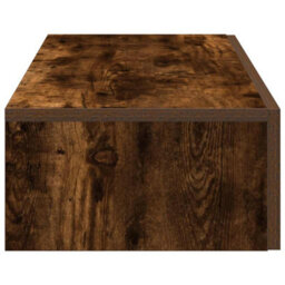 Berkfield Wall Shelf With Drawers Smoked Oak 80X33X17 Cm Engineered Wood - thumbnail 5