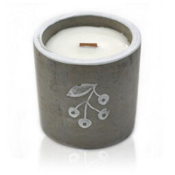 Serenityy Med Pot Berrys Juniper & Sweet Gin Wooden Wick Concrete Candle 450G - thumbnail 4