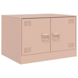Berkfield Coffee Table Pink 67X50X44 Cm Steel - thumbnail 2