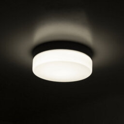 Luminosa Lighting Luminosa Giro Led Outdoor Flush Black, Opal, 3000-4000K, Ip44 - thumbnail 2