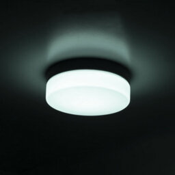 Luminosa Lighting Luminosa Giro Led Outdoor Flush Black, Opal, 3000-4000K, Ip44 - thumbnail 3