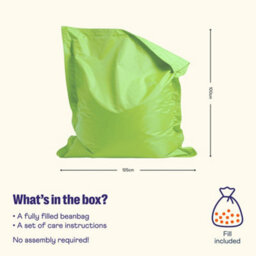 Icon Kids Giant Indoor Outdoor Floor Cushion Lime - thumbnail 6