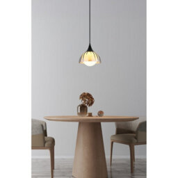 Luminosa Lighting Luminosa Eva Dome Pendant Ceiling Light Matt Black Smoke Glass Shade 1X G9 - thumbnail 4