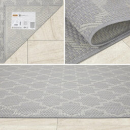 Homeart Outdoor Rugs Easy Cleaning Area Rugs For Balcony,garden,picnic,uv Weather Resistant Grey Cream Classic, 140 X 200 Cm - thumbnail 4