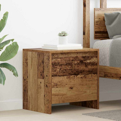 Berkfield Bedside Cabinet Old Wood Engineered Wood - image 1