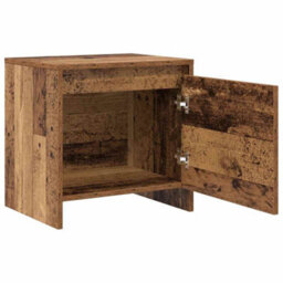 Berkfield Bedside Cabinet Old Wood Engineered Wood - thumbnail 5