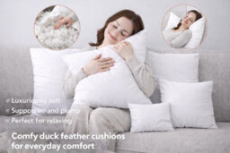ARLinens Duck Feather & Down Cushion Pads Inner Insert Scatter Fillers Hotel Quality Deep Filled Cushion - thumbnail 7