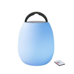 Grey & White Battery-Powered Rgb & Cool White Led Outdoor Lantern Speaker Light - thumbnail 4