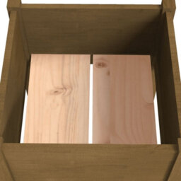 Berkfield Durable Garden Planters 2 Pcs Honey Brown 40X40X70 Cm Solid Pinewood - thumbnail 6