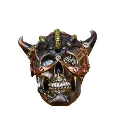 Gifts Direct 2 U Steampunk Skull Horn Resin Ornament - image 1