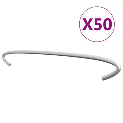 Vidaxl Gabion Hooks 50 Pcs Galvanised Steel 40 Cm - image 1