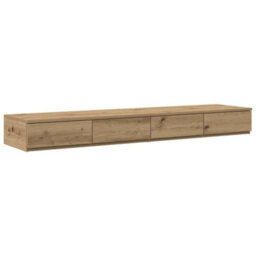 Berkfield Bed Drawers Artisan Oak 140X36,5X16,5 Cm Engineered Wood - thumbnail 2
