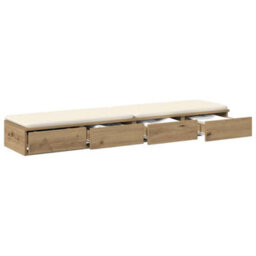 Berkfield Bed Drawers Artisan Oak 140X36,5X16,5 Cm Engineered Wood - thumbnail 3