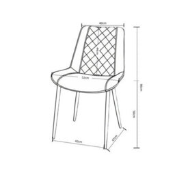 Outdoor Living (NW) Ltd Amelia Velvet Comfort Dining Chairs - Green - Set Of 4 - thumbnail 7